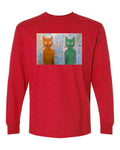 2chatsAliens - T-shirt Manches Longues
