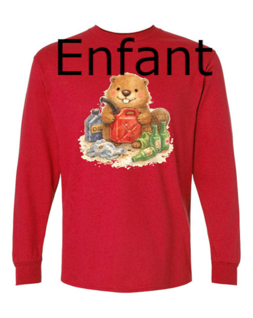 Castor Bricoleur - T-shirt Manches Longues Enfant
