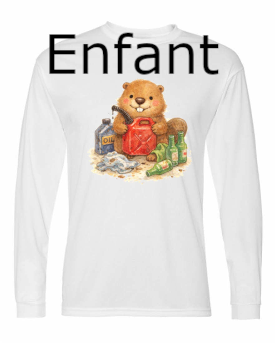 Castor Bricoleur - T-shirt Manches Longues POLY Enfant