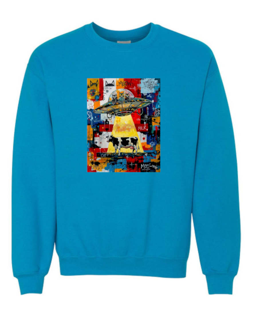 Chat Alien & Vache - Crewneck