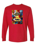 Chat Alien & Vache - T-Shirt Manches Longues