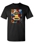 Chat Alien & Vache - T-Shirt Adulte