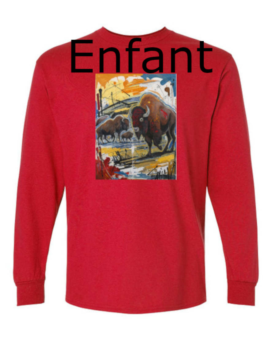 Bison - T-shirt Manches Longues Enfant