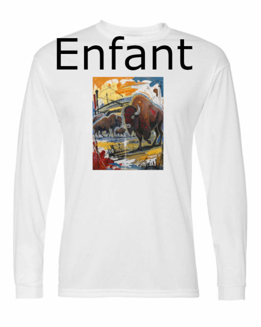 Bison - T-shirt Manches Longues POLY Enfant