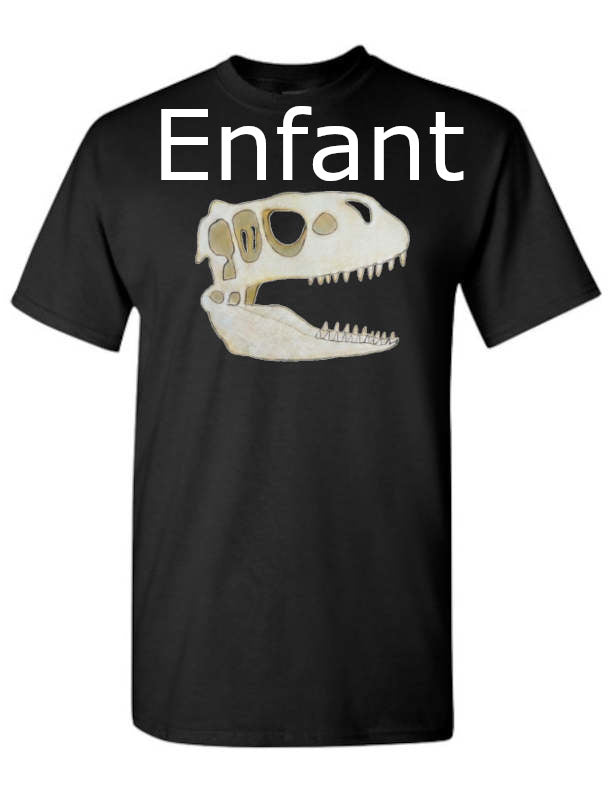 Crâne Dino Tshirt enfant