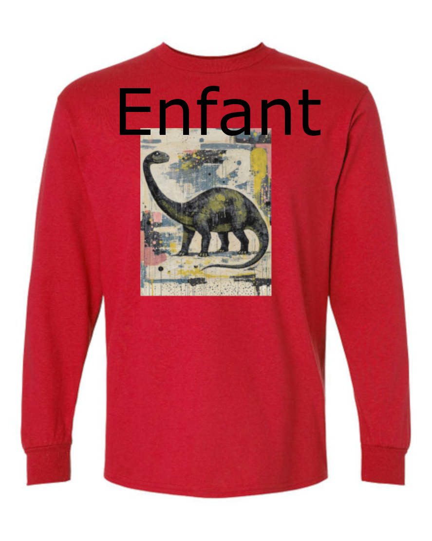 Diplodocus Tshirt manche longue enfant