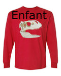 Crâne Dino Tshirt manche longue enfant