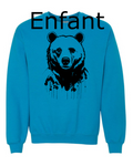 Ours Noir Crewneck DTF Enfant