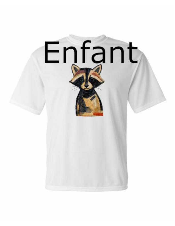 Raton Laveur T-Shirt POLY Enfant