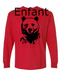 Ours Noir T-shirt Manche Longue DTF Enfant