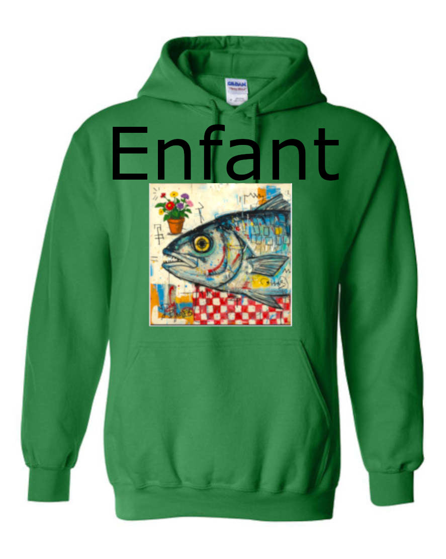 Poisson Hoodie Enfant