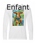 Vache T-Shirt Manche Longue POLY Enfant