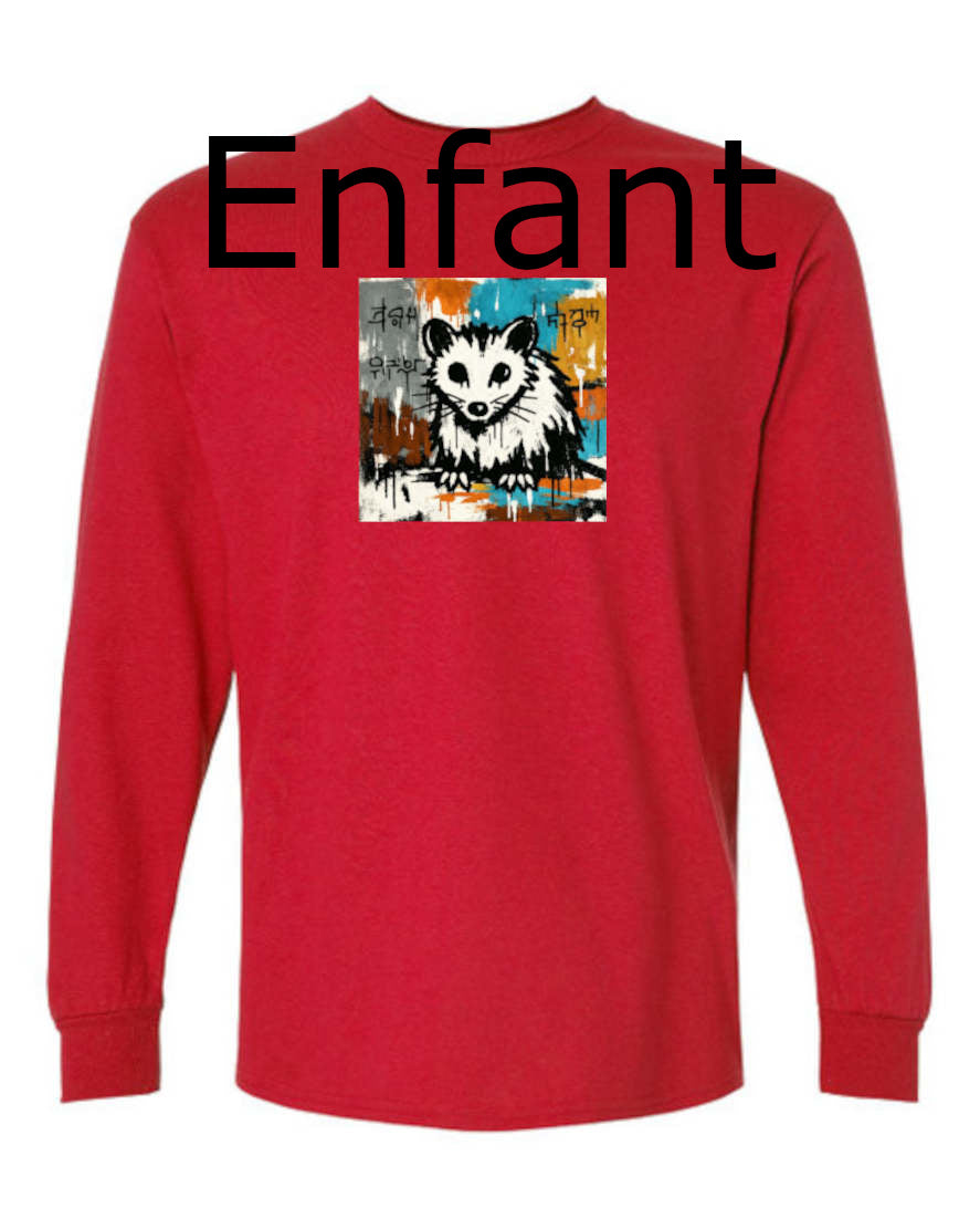 Opossum Tshirt manche longue enfant