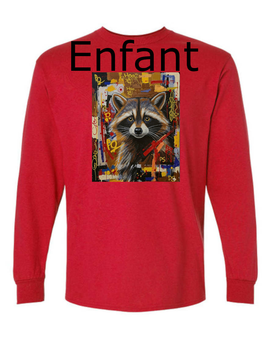 Raton Laveur 2 T-Shirt Manche Longue Enfant