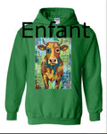 Vache Hoodie Enfant