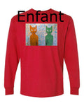 2chatsAliens - T-shirt Manches Longues Enfant