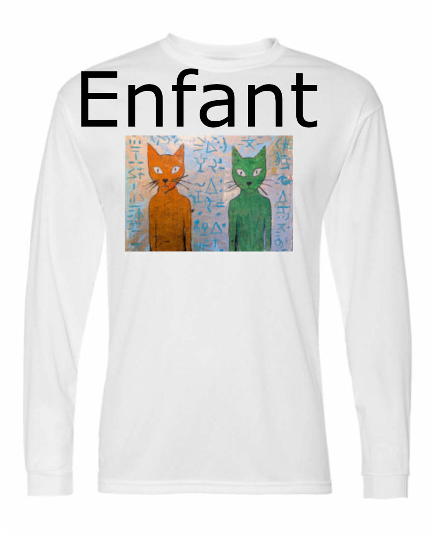 2chatsAliens - T-shirt Manches Longues POLY Enfant