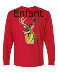 Cerf - T-shirt Manches Longues Enfant