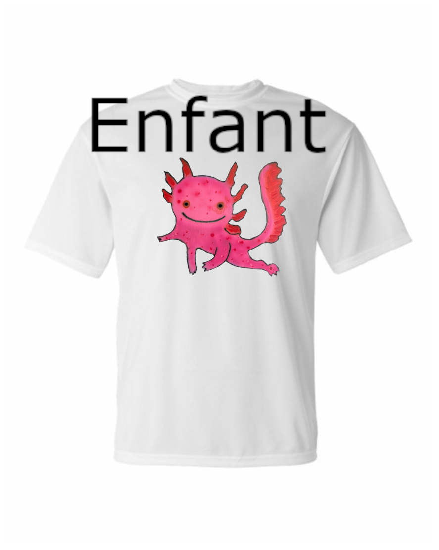Axolotl - T-shirt POLY Enfant