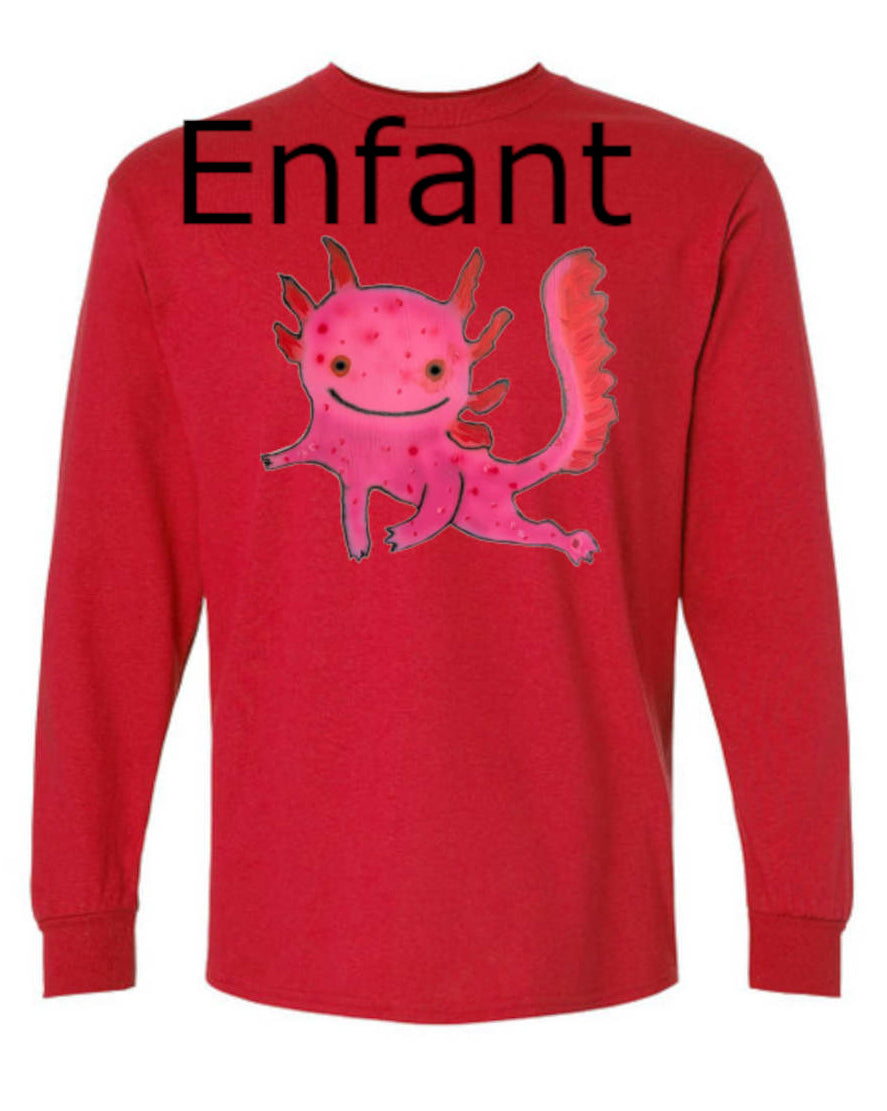 Axolotl - T-shirt Manches Longues Enfant