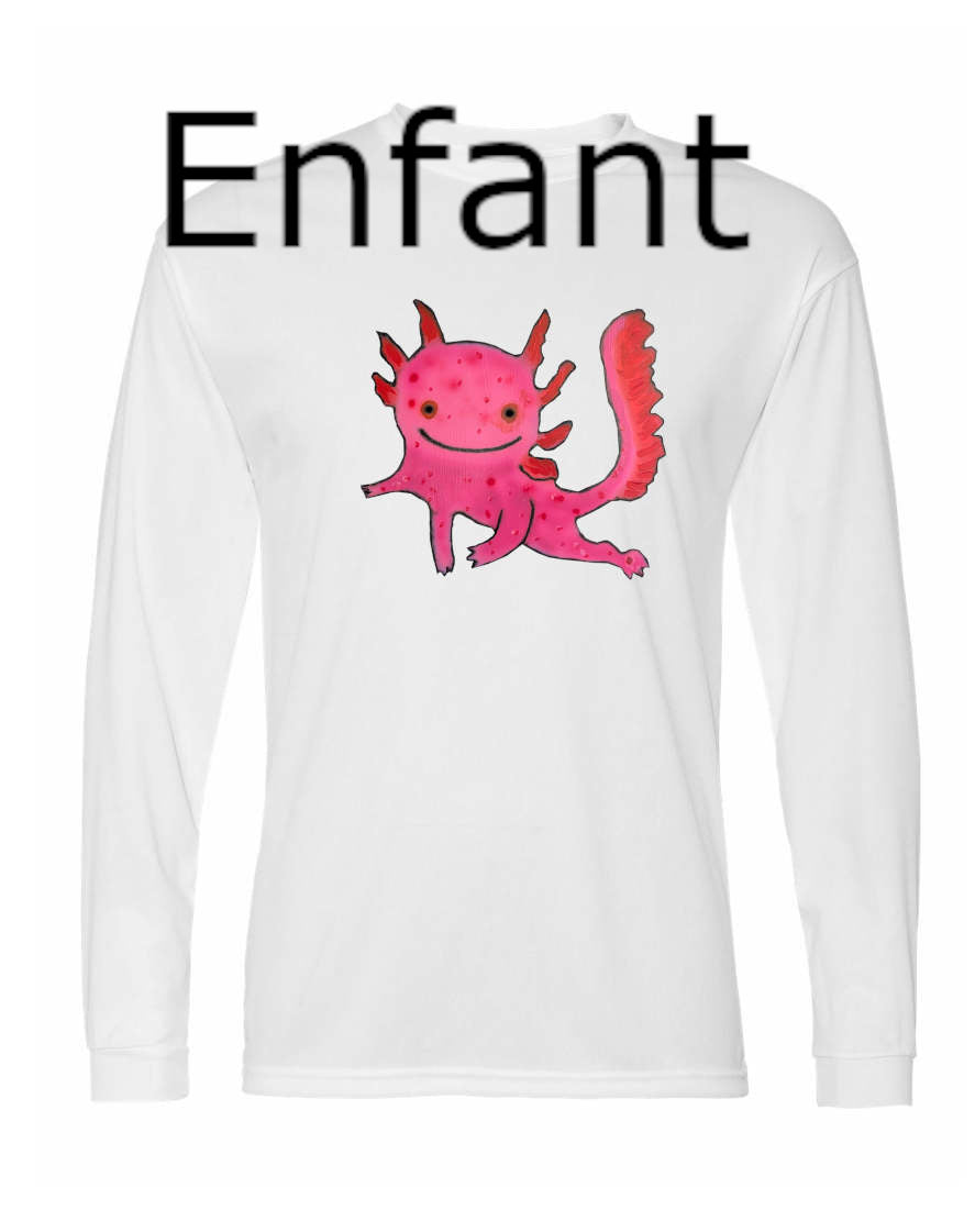 Axolotl - T-shirt Manches Longues POLY Enfant