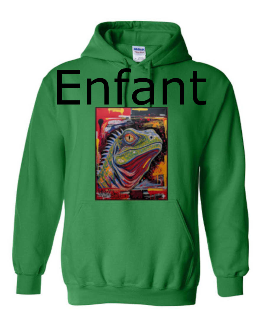 Lézard Hoodie enfant