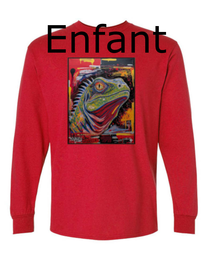 Lézard Tshirt manche longue enfant