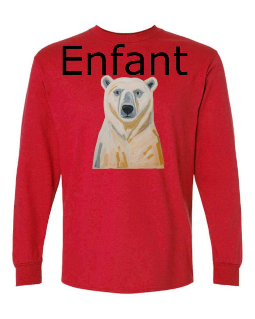 Ours Polaire T-Shirt Manche Longue Enfant