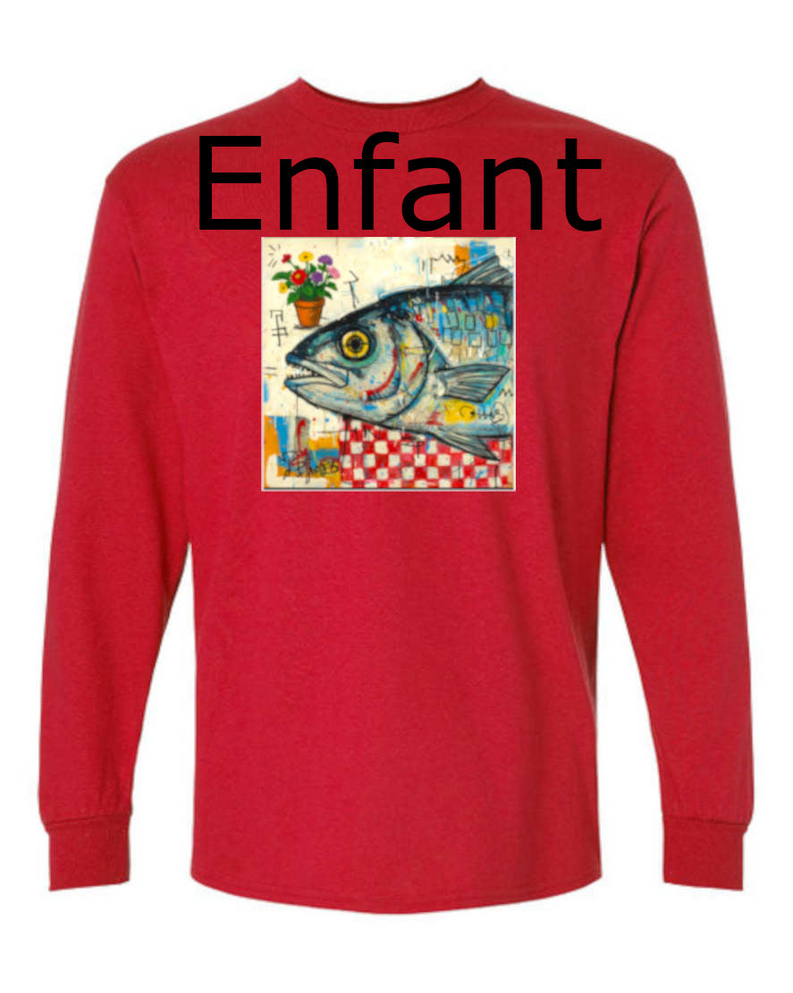 Poisson T-Shirt Manche Longue Enfant