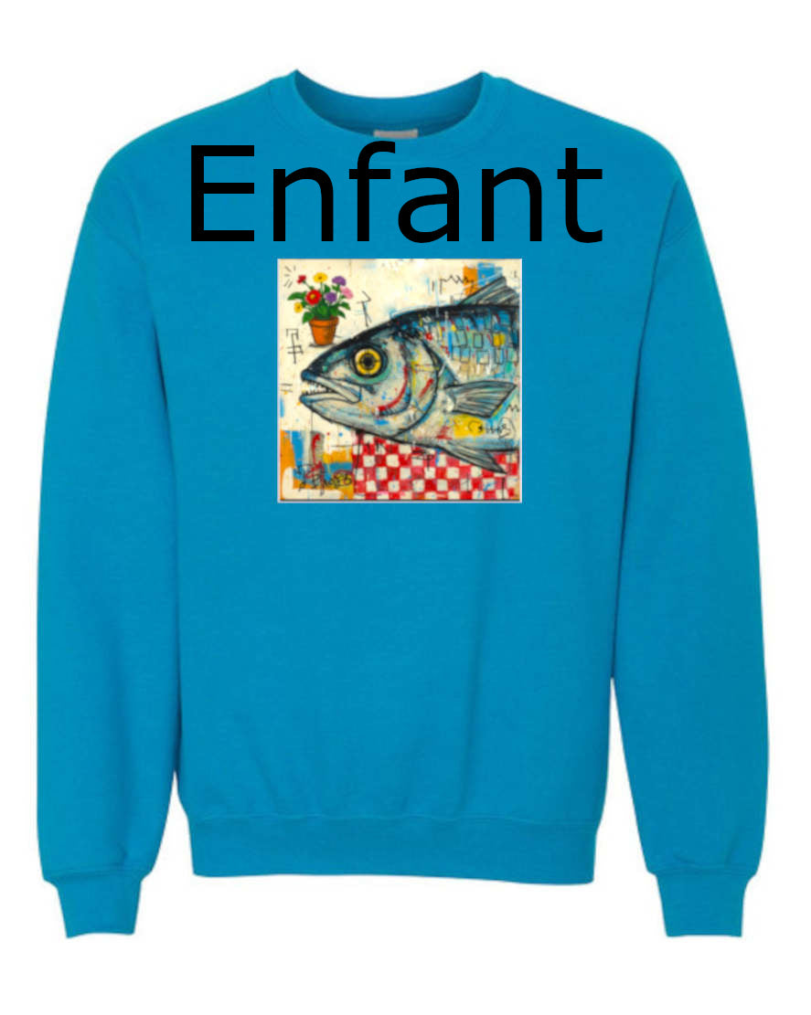 Poisson Crewneck Enfant